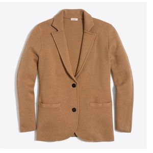J. Crew Sweater Blazer Camel XXL